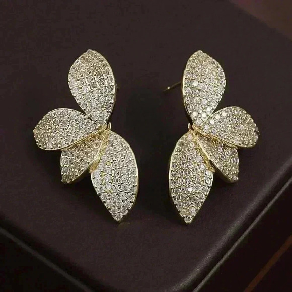 Women's Rakol Elegant Copper Irregular-Shaped Earrings - Picture 9 of 14